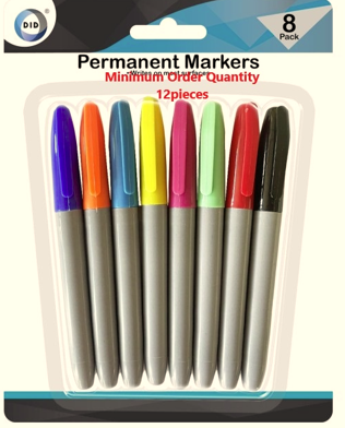 8pc permanent markers